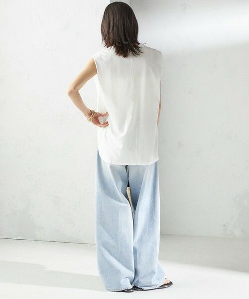 SHIPS / シップス Tシャツ | 〈接触冷感〉ポンチ ノースリーブ プルオーバー | 詳細4