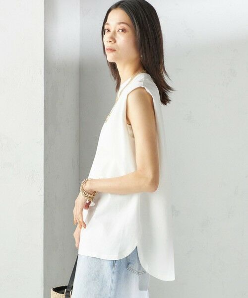 SHIPS / シップス Tシャツ | 〈接触冷感〉ポンチ ノースリーブ プルオーバー | 詳細7