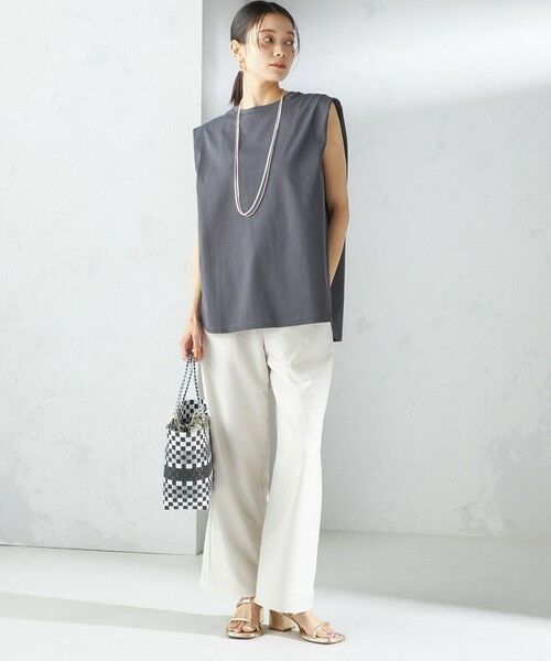 SHIPS / シップス Tシャツ | 〈接触冷感〉ポンチ ノースリーブ プルオーバー | 詳細29