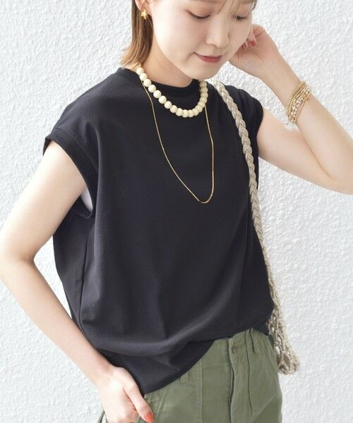 SHIPS / シップス Tシャツ | 〈手洗い可能〉DEPEND アムンゼン ノースリーブ カットソー(ブラック)