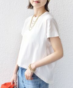 〈接触冷感 / UVカット〉コクーン フレンチ スリーブ プルオーバー