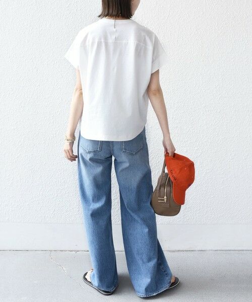 SHIPS / シップス カットソー | 〈接触冷感 / UVカット〉コクーン フレンチ スリーブ プルオーバー | 詳細4