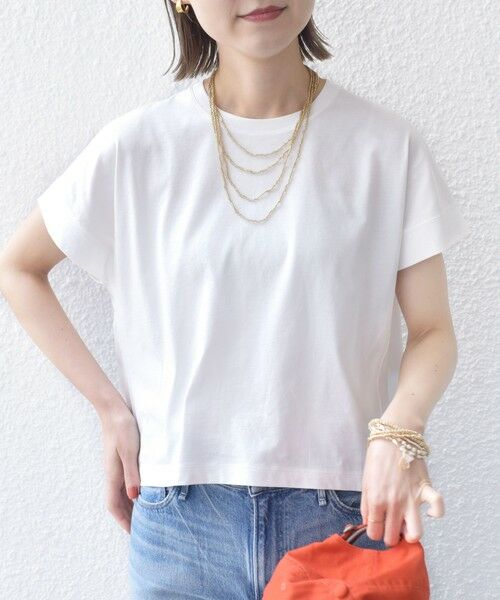 SHIPS / シップス カットソー | 〈接触冷感 / UVカット〉コクーン フレンチ スリーブ プルオーバー | 詳細6