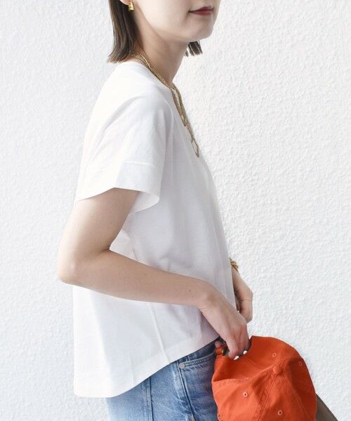 SHIPS / シップス カットソー | 〈接触冷感 / UVカット〉コクーン フレンチ スリーブ プルオーバー | 詳細8