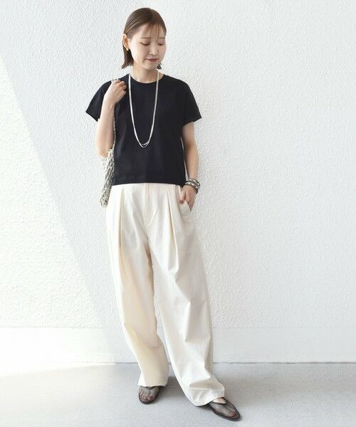 SHIPS / シップス カットソー | 〈接触冷感 / UVカット〉コクーン フレンチ スリーブ プルオーバー | 詳細12