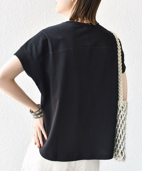 SHIPS / シップス カットソー | 〈接触冷感 / UVカット〉コクーン フレンチ スリーブ プルオーバー | 詳細17