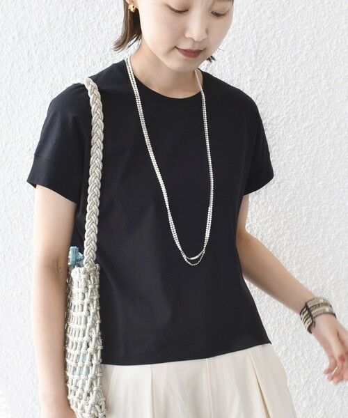 SHIPS / シップス カットソー | 〈接触冷感 / UVカット〉コクーン フレンチ スリーブ プルオーバー | 詳細19