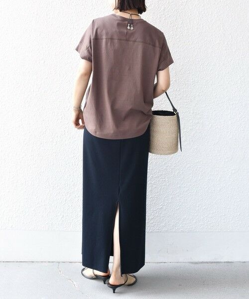 SHIPS / シップス カットソー | 〈接触冷感 / UVカット〉コクーン フレンチ スリーブ プルオーバー | 詳細24