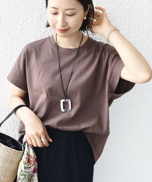 SHIPS / シップス カットソー | 〈接触冷感 / UVカット〉コクーン フレンチ スリーブ プルオーバー | 詳細26