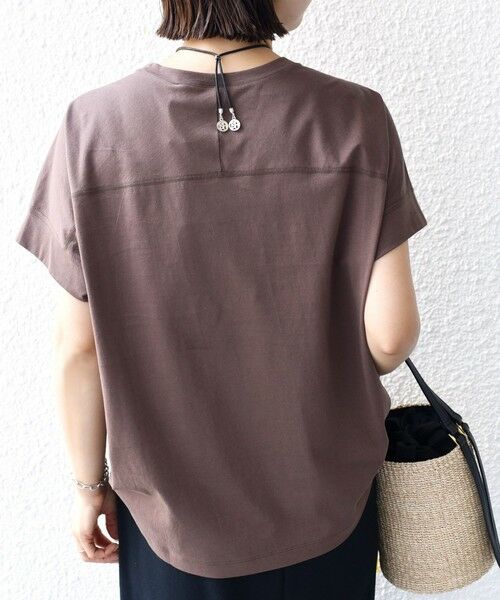 SHIPS / シップス カットソー | 〈接触冷感 / UVカット〉コクーン フレンチ スリーブ プルオーバー | 詳細28