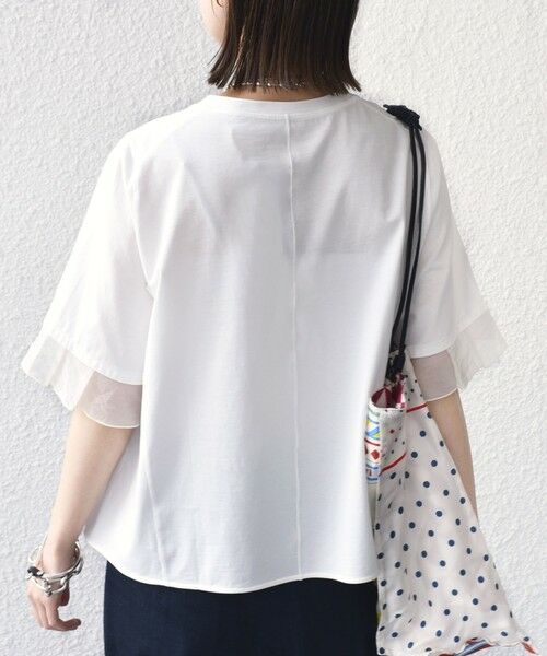 【ponpocomiporin】ブルーレーベル　カットソー コンパクトピマスムースコンビTシャツ（カットソー）｜BLUE