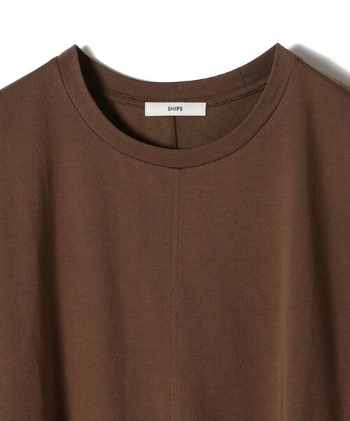 SHIPS / シップス カットソー | 〈接触冷感 / UVカット〉シアー オーガンジー コンビ プルオーバー | 詳細24