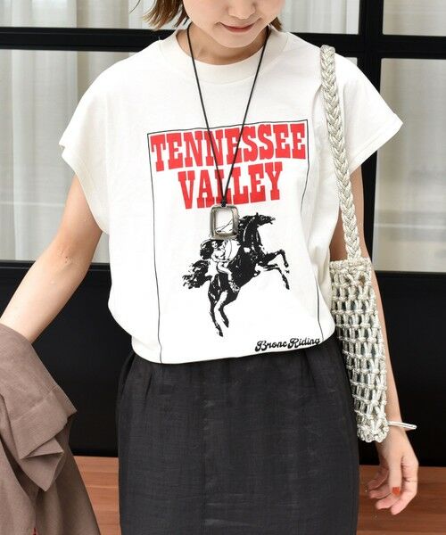 SHIPS / シップス タンクトップ | 【SHIPS別注】TENNESSEE:フレンチ スリーブ プルオーバー(オフホワイト)