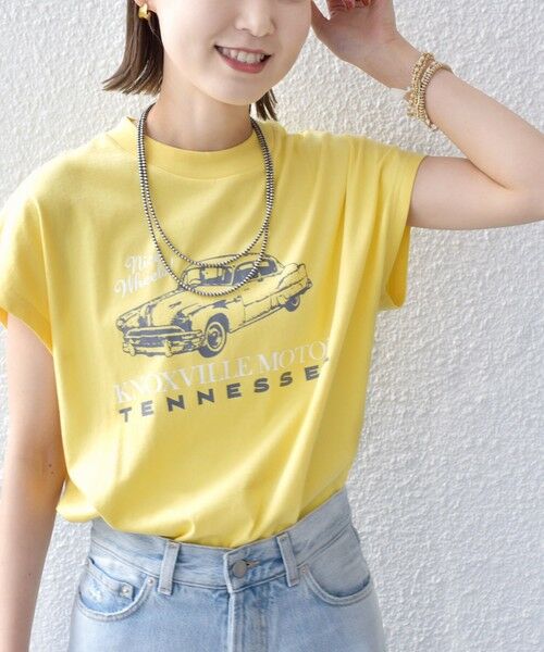 SHIPS / シップス タンクトップ | 【SHIPS別注】TENNESSEE:フレンチ スリーブ プルオーバー(ライトイエロー)