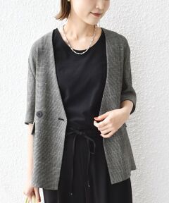 SHIPS / シップス タンクトップ | 2WAY サテン × カットソー スクエア タンクトップ