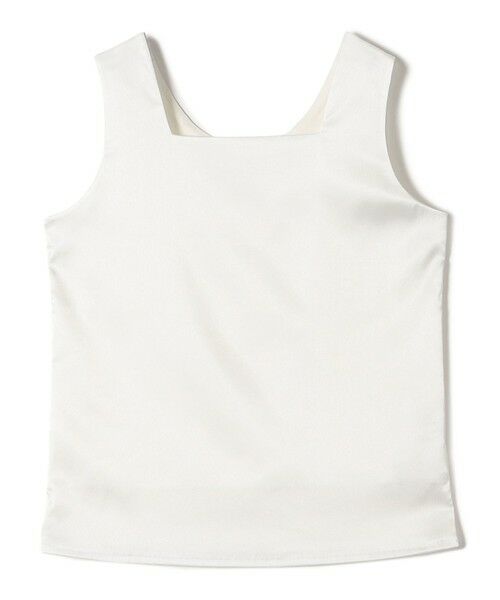 SHIPS / シップス タンクトップ | 2WAY サテン × カットソー スクエア タンクトップ | 詳細12