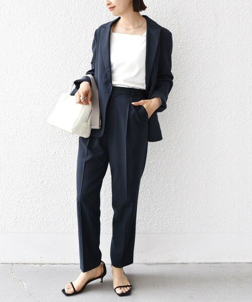 SHIPS / シップス タンクトップ | 2WAY サテン × カットソー スクエア タンクトップ | 詳細5