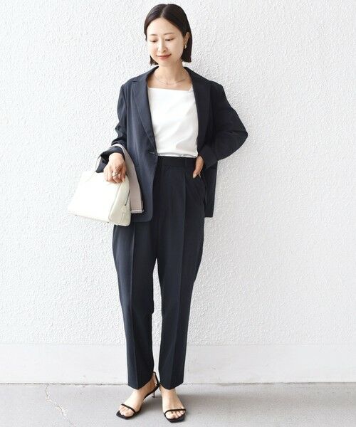 SHIPS / シップス タンクトップ | 2WAY サテン × カットソー スクエア タンクトップ | 詳細6