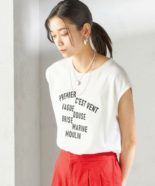 SHIPS / シップス Tシャツ | プラチナ ヴェール フレンチ スリーブ TEE | 詳細16