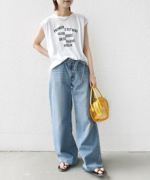 tシャツ プラチナ ヴェール フレンチ スリーブ TEE レディース プラチナ ヴェール フレンチ スリーブ TEE （Tシャツ）｜SHIPS