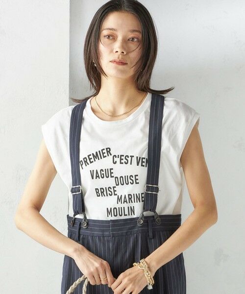 SHIPS / シップス Tシャツ | プラチナ ヴェール フレンチ スリーブ TEE | 詳細9