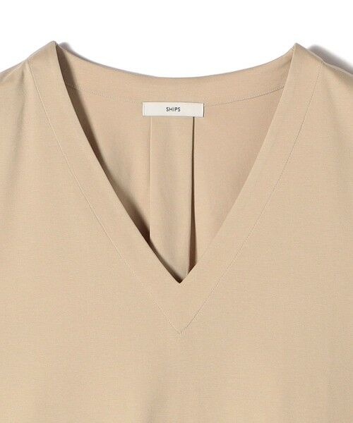 SHIPS / シップス タンクトップ | 〈手洗い可能〉スムース Vネック フレンチ スリーブ | 詳細11