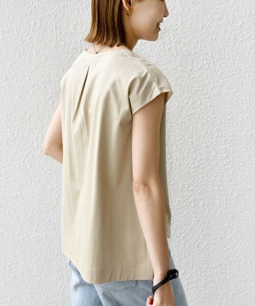 SHIPS / シップス タンクトップ | 〈手洗い可能〉スムース Vネック フレンチ スリーブ | 詳細7