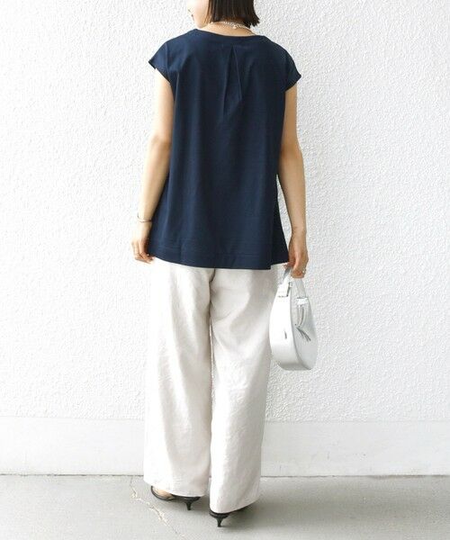 SHIPS / シップス タンクトップ | 〈手洗い可能〉スムース Vネック フレンチ スリーブ | 詳細18