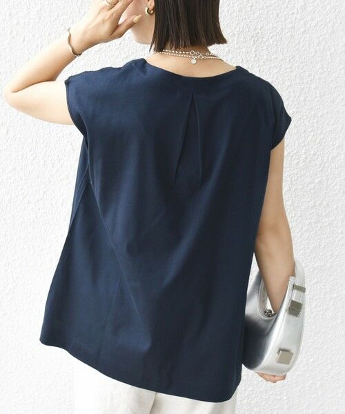 SHIPS / シップス タンクトップ | 〈手洗い可能〉スムース Vネック フレンチ スリーブ | 詳細23