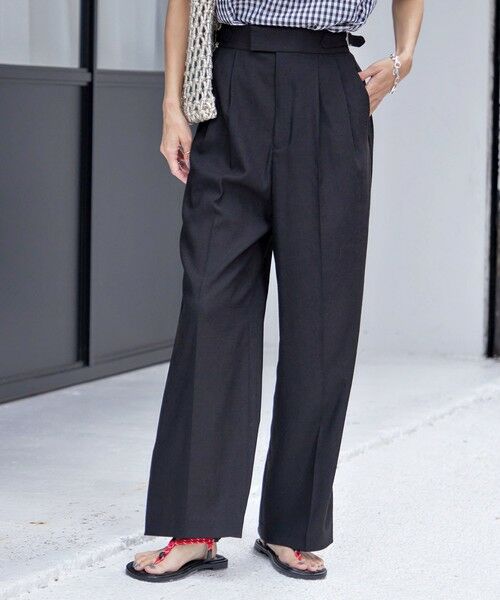 SHIPS / シップス その他パンツ | 〈手洗い可能〉麻調 合繊 2タック ワイド パンツ 2 | 詳細13