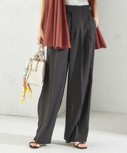 SHIPS / シップス その他パンツ | 〈手洗い可能〉麻調 合繊 2タック ワイド パンツ 2 | 詳細16