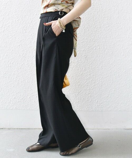 SHIPS / シップス その他パンツ | 〈手洗い可能〉麻調 合繊 2タック ワイド パンツ 2 | 詳細22