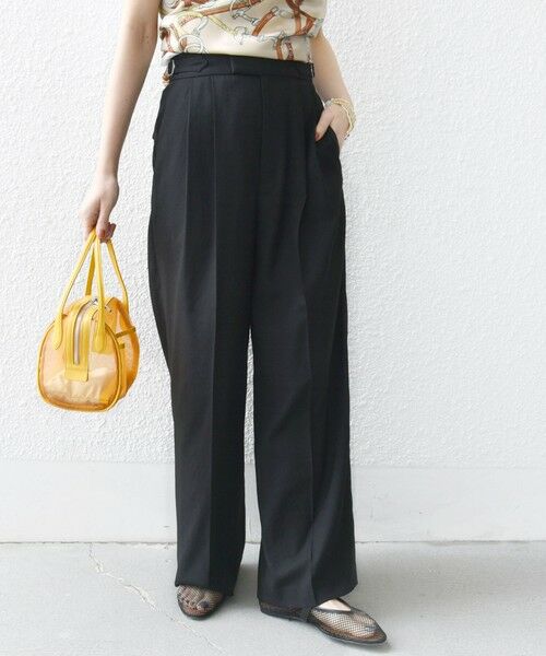 SHIPS / シップス その他パンツ | 〈手洗い可能〉麻調 合繊 2タック ワイド パンツ 2 | 詳細25