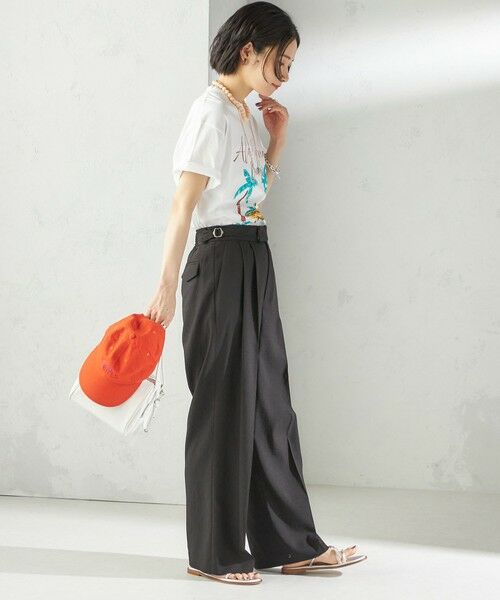 SHIPS / シップス その他パンツ | 〈手洗い可能〉麻調 合繊 2タック ワイド パンツ 2 | 詳細5