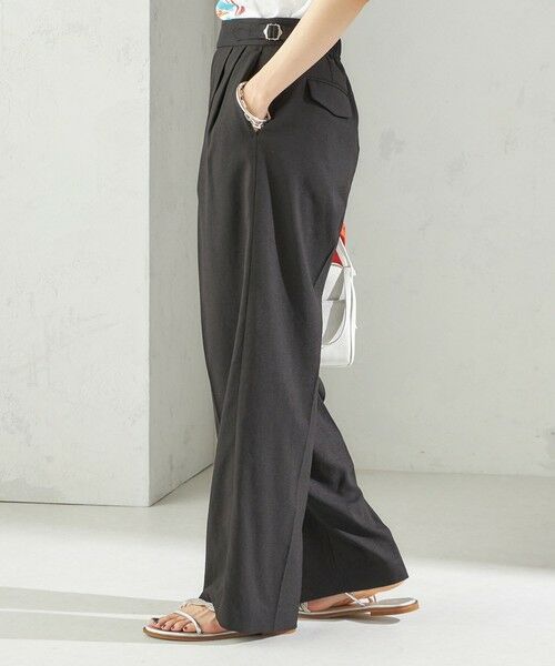 SHIPS / シップス その他パンツ | 〈手洗い可能〉麻調 合繊 2タック ワイド パンツ 2 | 詳細7