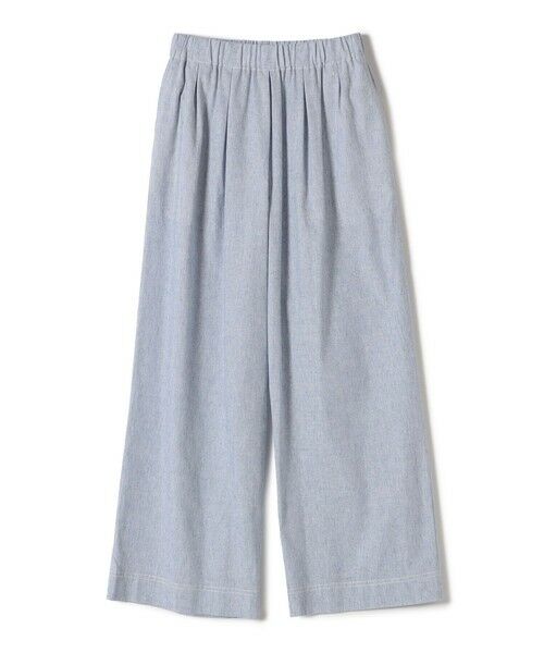 SHIPS / シップス その他パンツ | 〈接触冷感・手洗い可能〉麻混 シャンブレー ウエスト ゴム ワイド パンツ | 詳細28