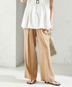 SHIPS / シップス その他パンツ | 《予約》〈手洗い可能〉綿麻 ビエラ 2タック パンツ