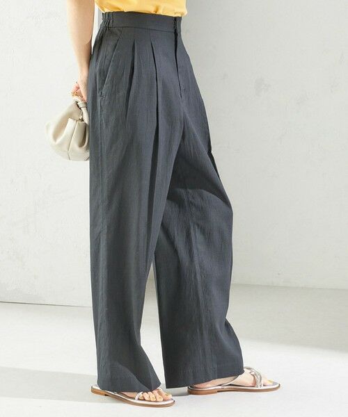 SHIPS / シップス その他パンツ | 《予約》〈手洗い可能〉綿麻 ビエラ 2タック パンツ | 詳細12