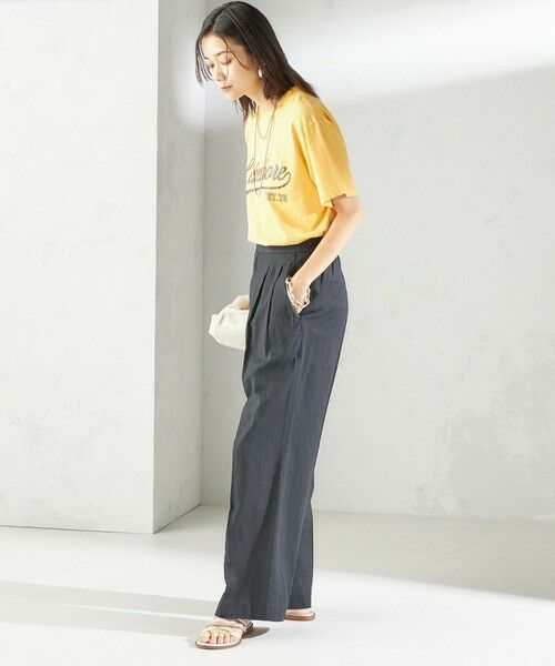 SHIPS / シップス その他パンツ | 《予約》〈手洗い可能〉綿麻 ビエラ 2タック パンツ | 詳細2