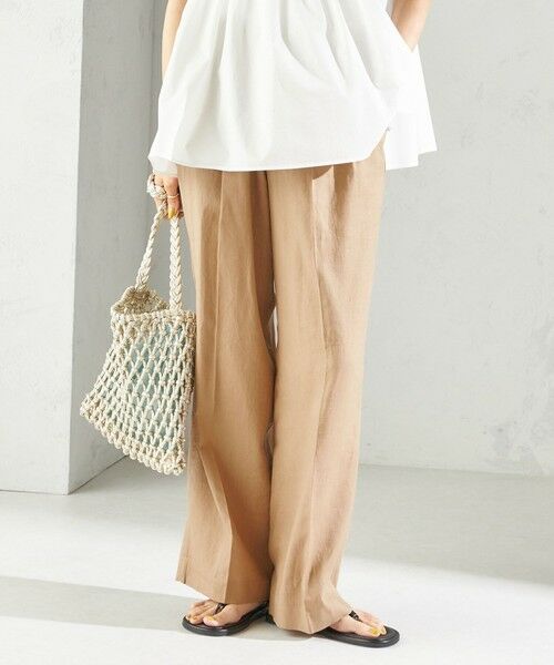 SHIPS / シップス その他パンツ | 《予約》〈手洗い可能〉綿麻 ビエラ 2タック パンツ | 詳細23