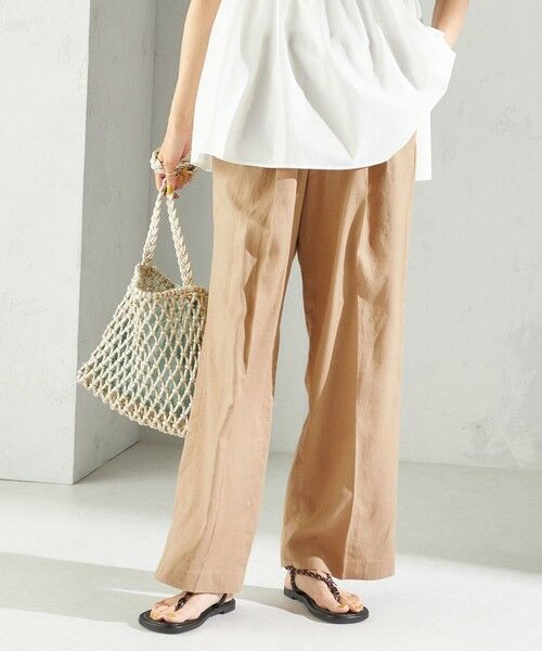 SHIPS / シップス その他パンツ | 《予約》〈手洗い可能〉綿麻 ビエラ 2タック パンツ | 詳細24