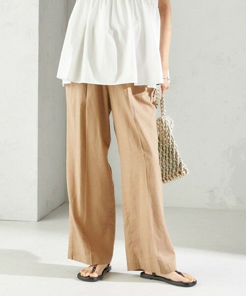 SHIPS / シップス その他パンツ | 《予約》〈手洗い可能〉綿麻 ビエラ 2タック パンツ | 詳細28