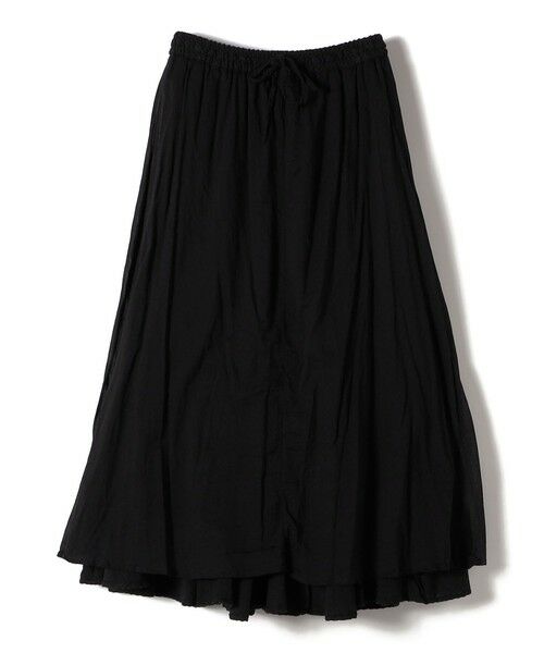 SHIPS / シップス ロング・マキシ丈スカート | 【SHIPS別注】Soi-e:ジャカード ボリューム スカート（ブラック）