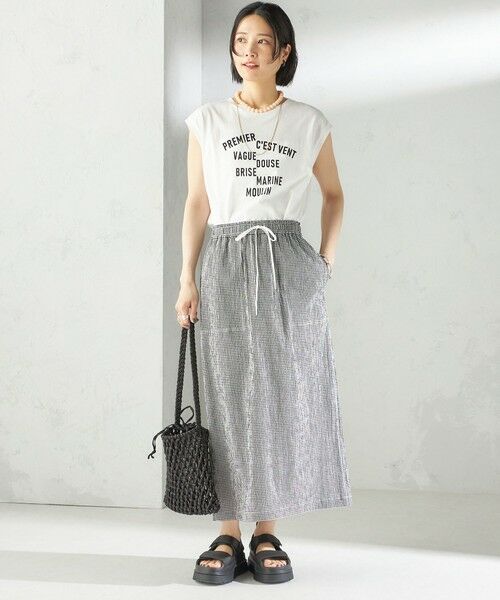 SHIPS / シップス ロング・マキシ丈スカート | 〈手洗い可能〉ACAR リップル ポケット スカート | 詳細1