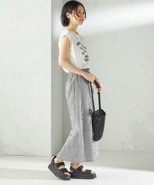 SHIPS / シップス ロング・マキシ丈スカート | 〈手洗い可能〉ACAR リップル ポケット スカート | 詳細4