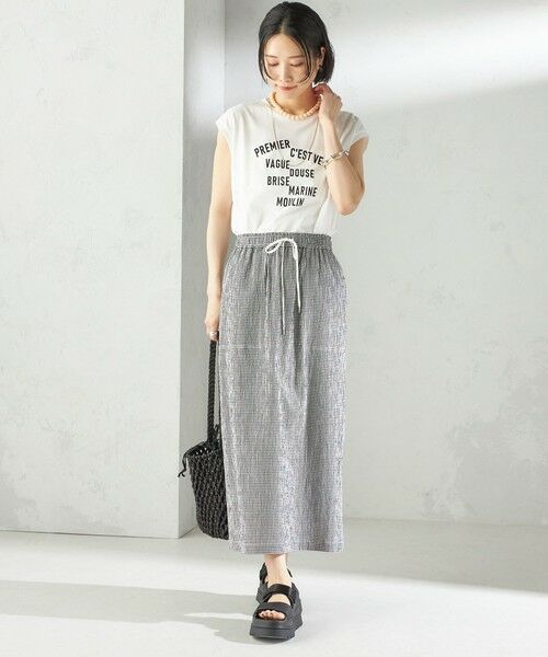 SHIPS / シップス ロング・マキシ丈スカート | 〈手洗い可能〉ACAR リップル ポケット スカート | 詳細6