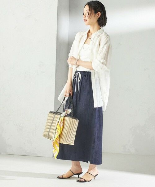 SHIPS / シップス ロング・マキシ丈スカート | 〈手洗い可能〉ACAR リップル ポケット スカート | 詳細17