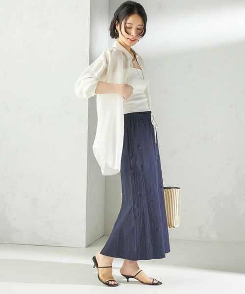 SHIPS / シップス ロング・マキシ丈スカート | 〈手洗い可能〉ACAR リップル ポケット スカート | 詳細19