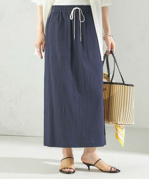 SHIPS / シップス ロング・マキシ丈スカート | 〈手洗い可能〉ACAR リップル ポケット スカート | 詳細21