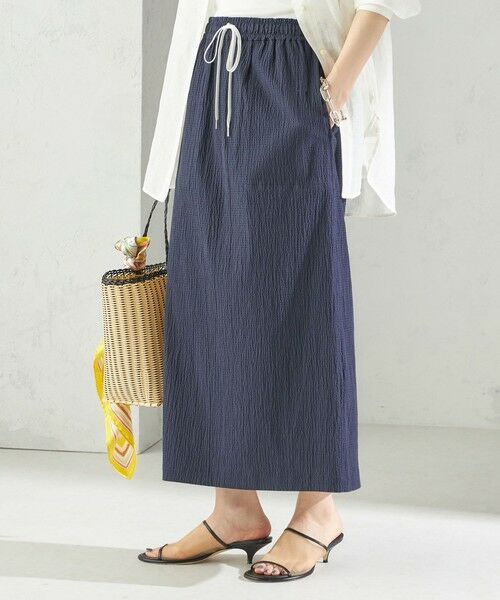 SHIPS / シップス ロング・マキシ丈スカート | 〈手洗い可能〉ACAR リップル ポケット スカート | 詳細22